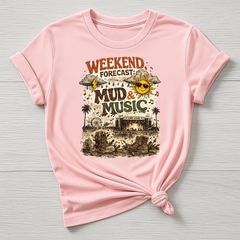 Music T-Shirt : Weekend Forecast : Mud & Music Design, Gildan Softstyle