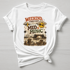 Music T-Shirt : Weekend Forecast : Mud & Music Design, Gildan Softstyle