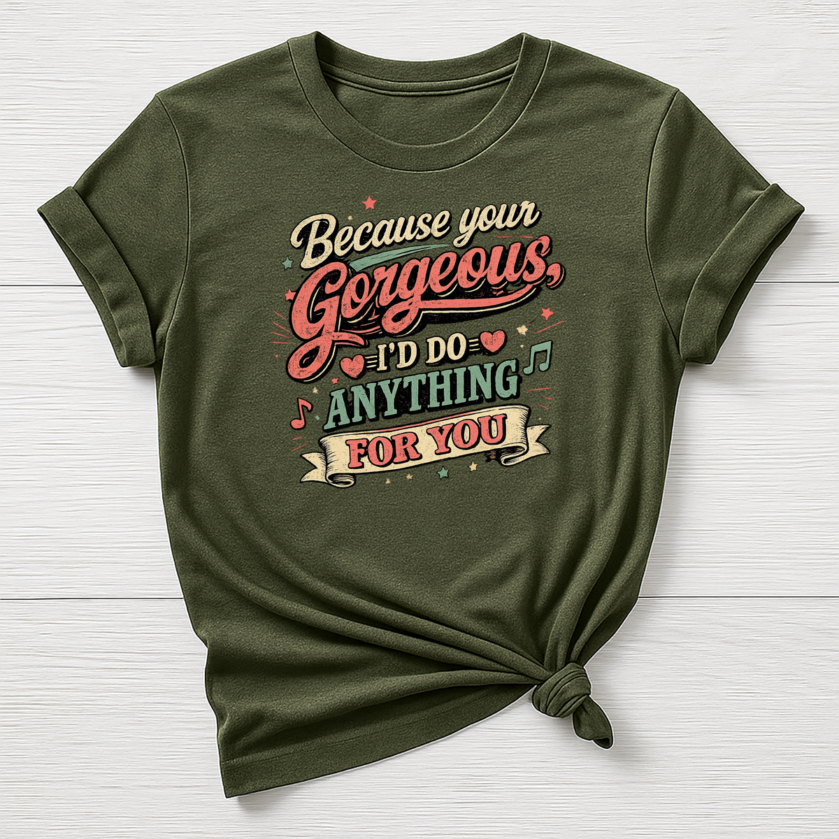 Your Gorgeous T-Shirt - Music Design - Gildan Softstyle