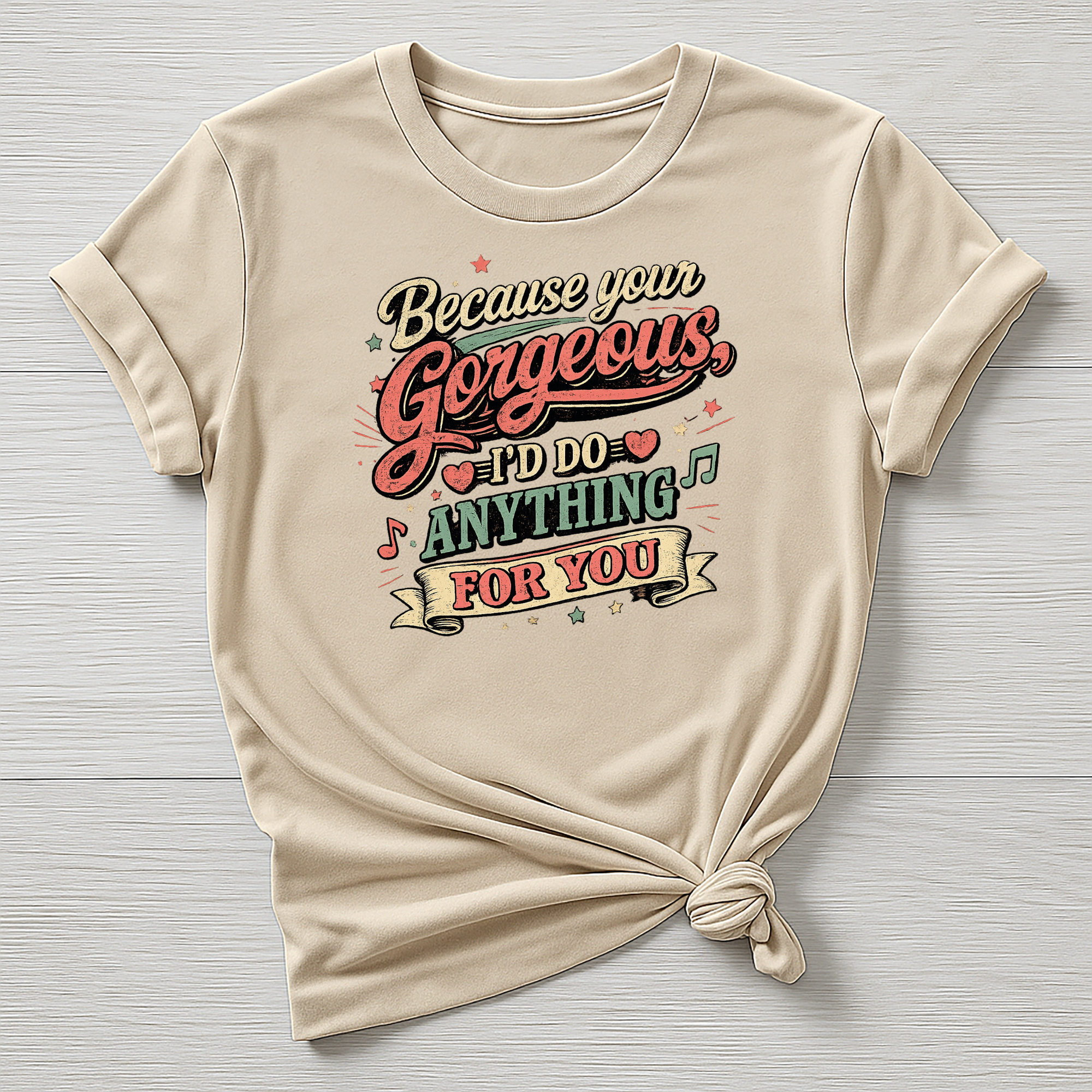 Your Gorgeous T-Shirt - Music Design - Gildan Softstyle